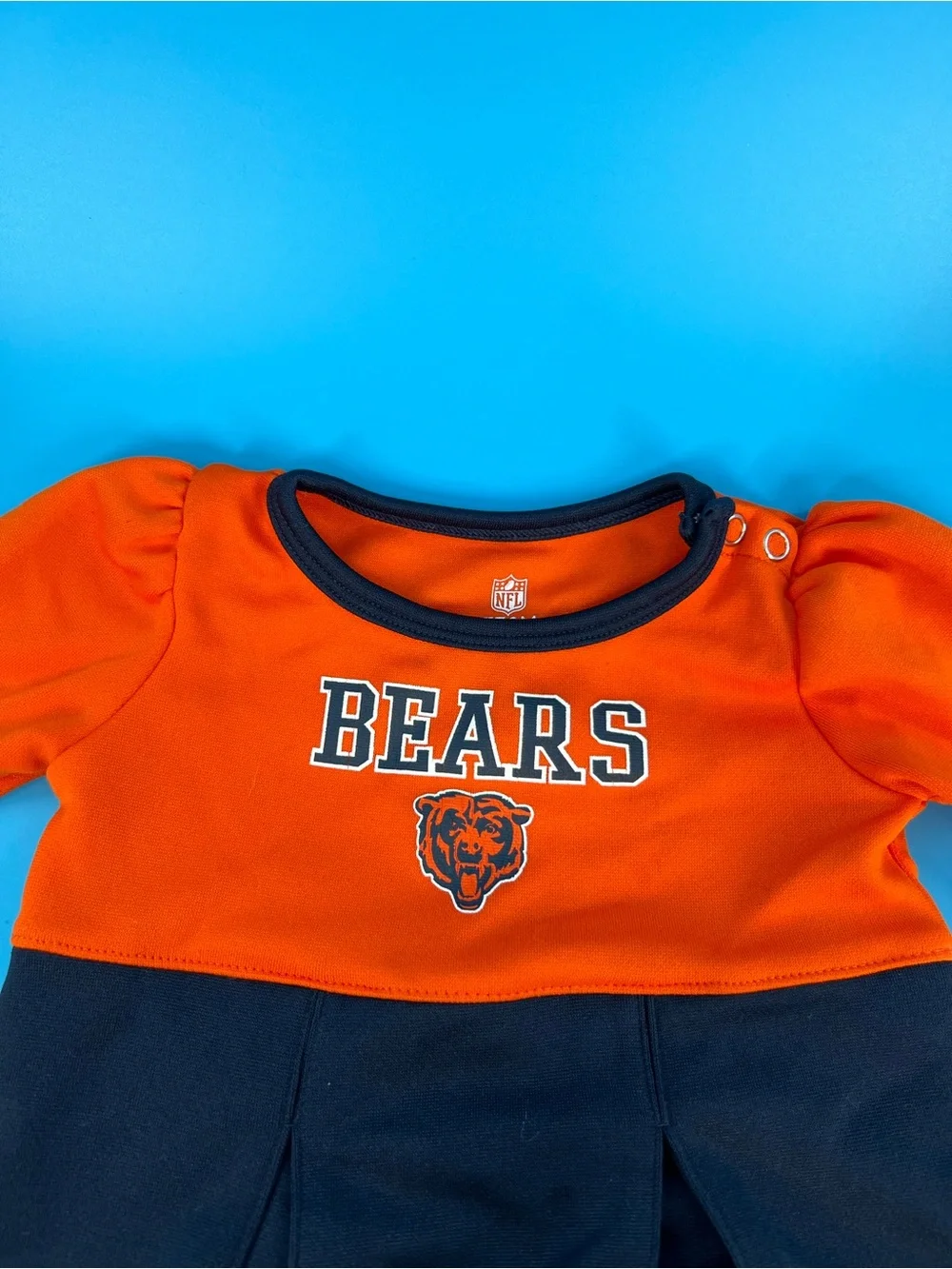 ❄️NFL BEARS Orange and Navy Infant Team Apparel Top